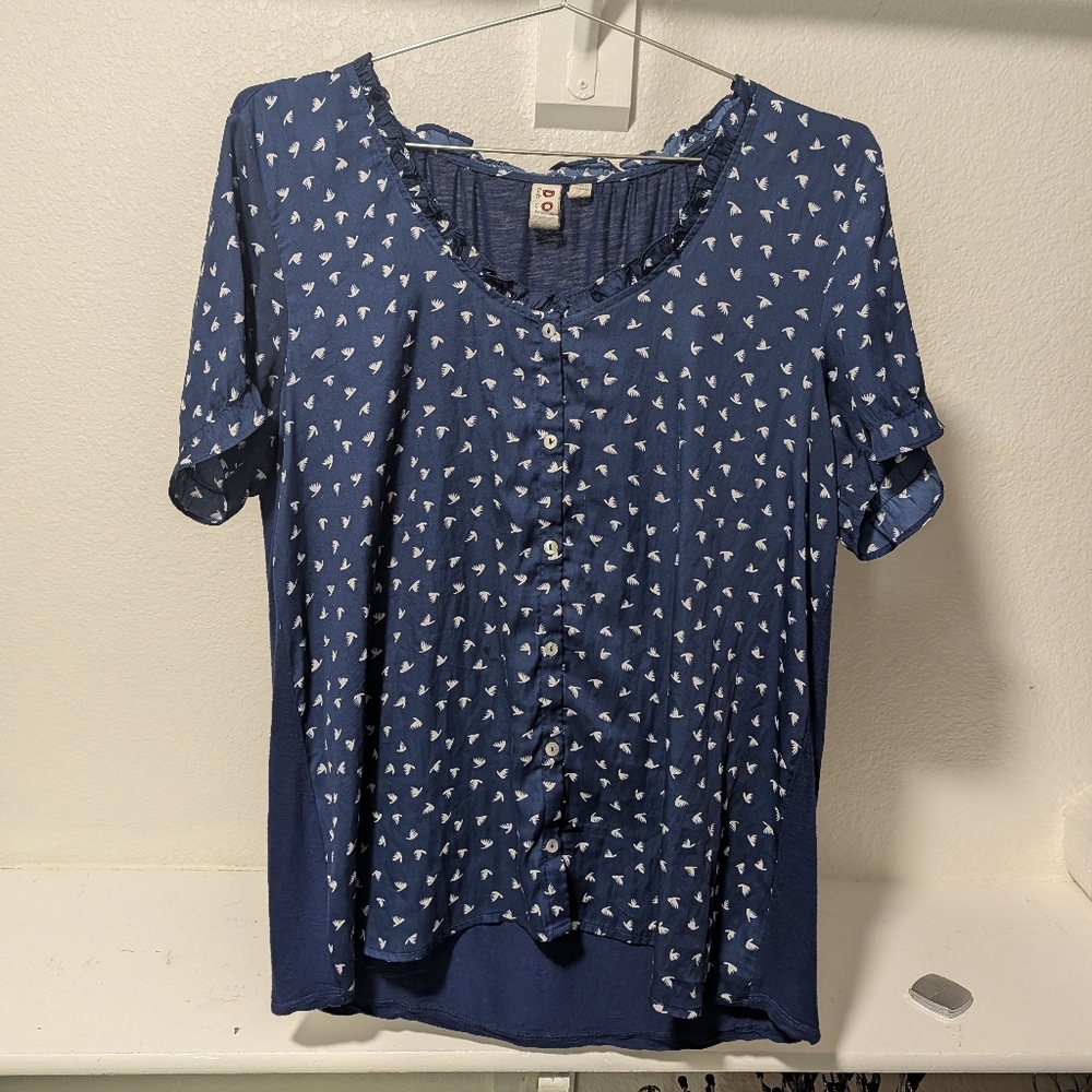 Anthropologie Bird Print Shirt